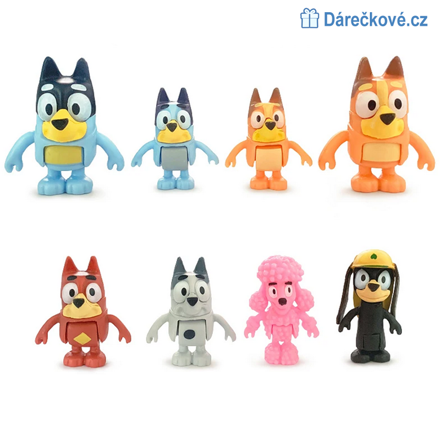 Figurky z pohádky Bluey 8ks