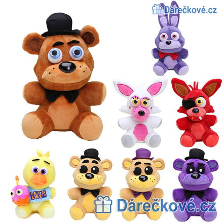 Plyšáci z oblíbené a strašidelné hry Five Nights at Freddy's, vel. 20cm