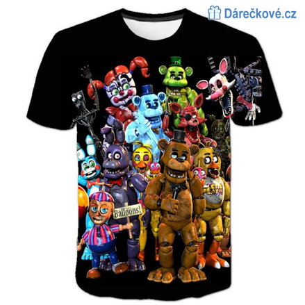 Tričko z oblíbené hry Five Nights at Freddy's - typ 2