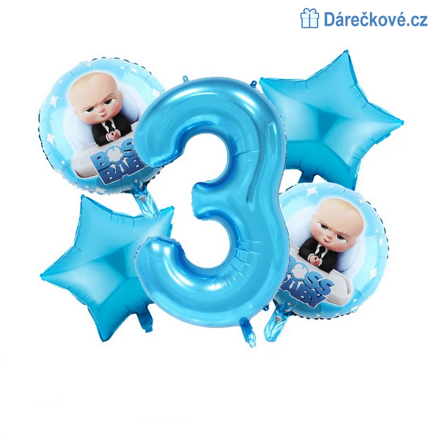 Mimi šéf (The Boss Baby) narozeninový set balonků 5ks