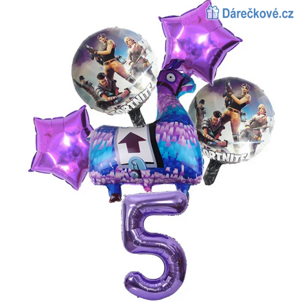 Fortnite narozeninový set balonků 6ks