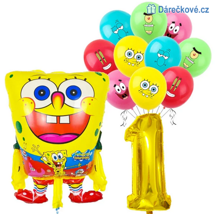 Spongebob narozeninový set balonků 12ks