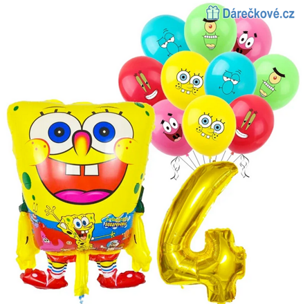 Spongebob narozeninový set balonků 12ks