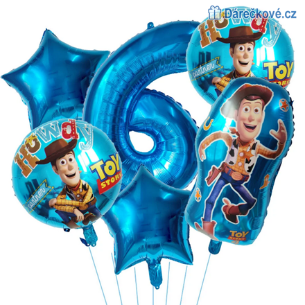 Toy Story narozeninový set balonků 6ks, typ 2