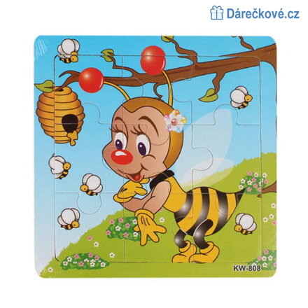 Dřevěné malé puzzle pro nejmenší