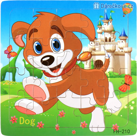 Dřevěné malé puzzle pro nejmenší