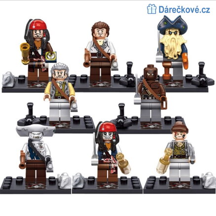 Piráti z Karibiku figurky kompatibilní s Lego 8ks 