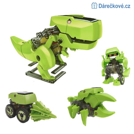 Solární stavebnice 4 v 1 robot dinosaurus