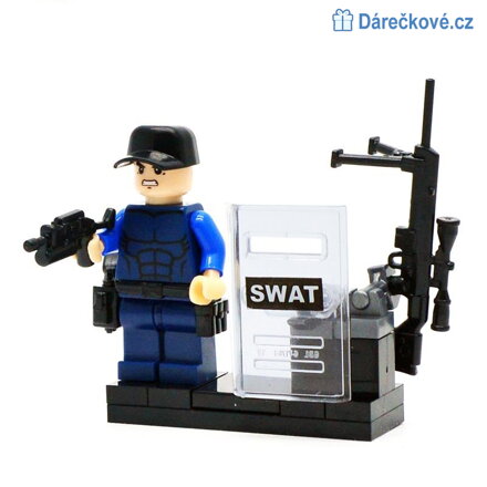 Policisté ze zásahhové jednotky Swat, 6ks,  kompatibilní s Lego 