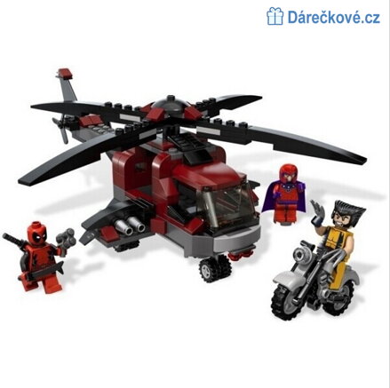 Super hrdinové s vrtulníkem, kompatibilní s Lego
