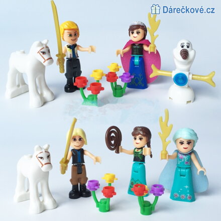 Figurky Ledové království (Elza a Anna), 6ks, kompatibilní s Lego (Frozen)