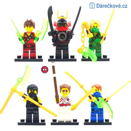 Figurky Phantom Ninja 6ks, kompatibilní s Lego