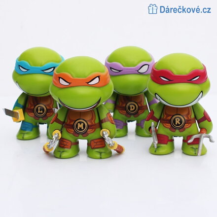 Krásné 4 figurky Ninja želvy, vel. 7cm 