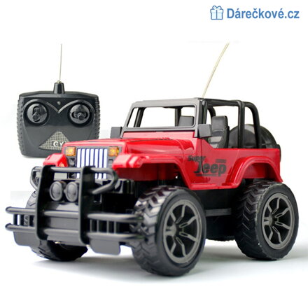 Jeep 1:24 na dálkové ovládání, vel. 18cm 