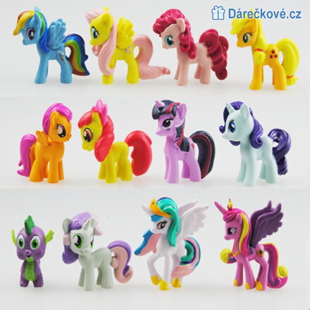 Sada figurek poníků, 12 kusů (My Little Pony)