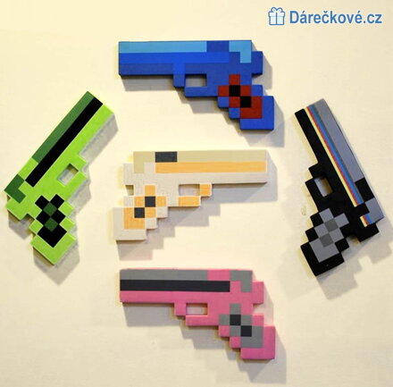 Pistole Minecraft, vel. 23x13cm 