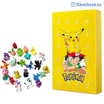 Adventní kalendář s figurkami Pokemon, typ 1