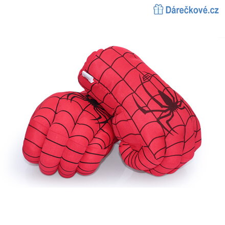 Velké plyšové boxovací rukavice pro děti, Spiderman a Hulk