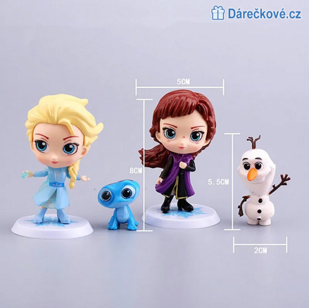 Figurky Ledové království (Frozen), 4ks
