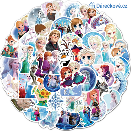 100 ks samolepek Ledové království (Frozen)