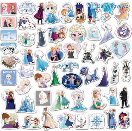 100 ks samolepek Ledové království (Frozen)