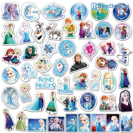 100 ks samolepek Ledové království (Frozen)