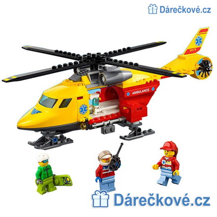 Záchranářský vrtulník, 212 dílků (stavebnice typu Lego)