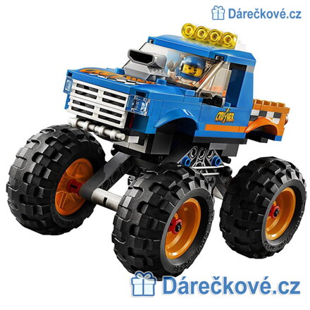 Monster Truck modrý, 215 dílků (stavebnice typu Lego)