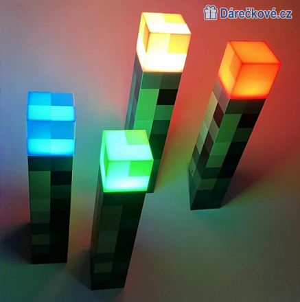 Lampička Minecraft, 4 barvy Lampička Minecraft, 4 barvy
