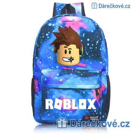Dětský školní batoh Roblox, výška 42cm - modrý