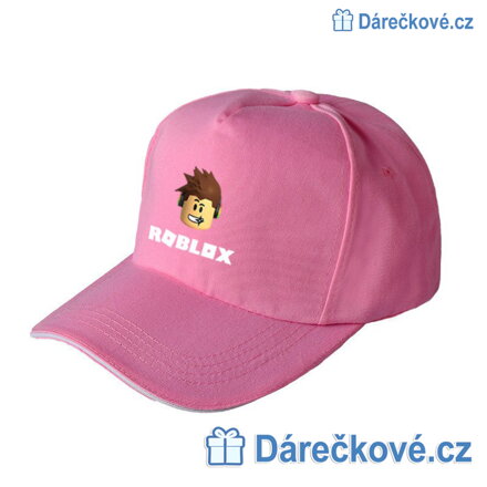 Dětská kšiltovka ze hry Roblox - růžová