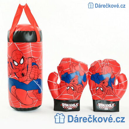 Mini boxovací pytel Spiderman s rukavicemi