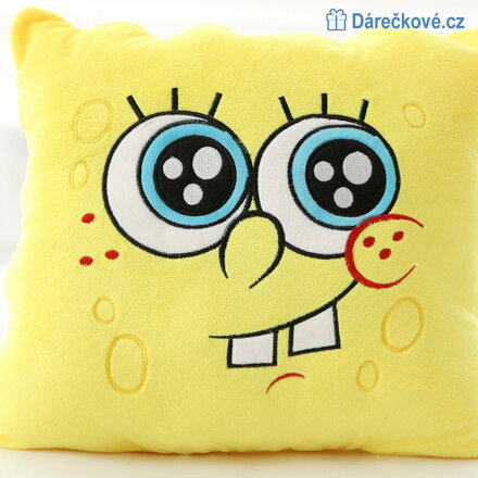 Polštář Spongebob, vel. 34x34 cm, 4 druhy Polštář Spongebob, vel. 34x34 cm, 4 druhy