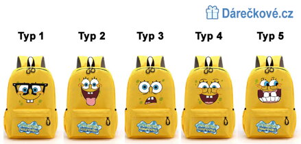 Dětský batoh Spongebob, 2 velikosti, 5 typů