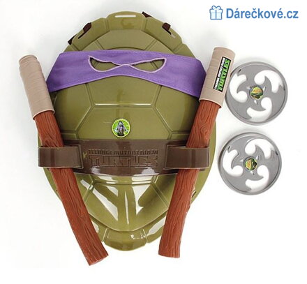 Ninja želva Donatello,  - převlek, krunýř a zbraně (i pro karneval)