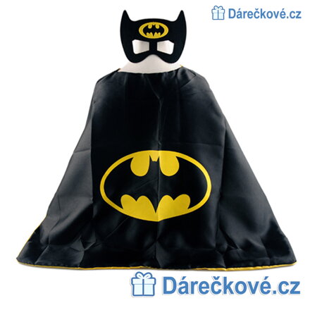 Dětský kostým Batman, plášť s maskou (karnevalový kostým)