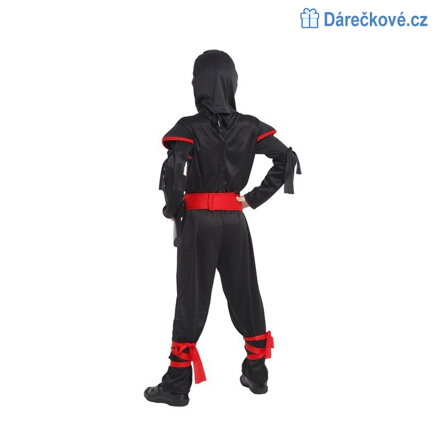 Karnevalový kostým Ninja černo-červený