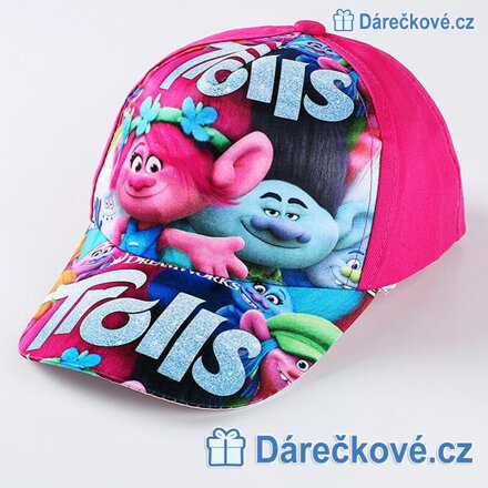 Dětská kšiltovka Poppy a Větvík z filmu Trolové (Trolls)