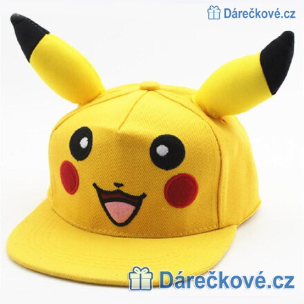 Dětská kšiltovka Pikachu z pohádky Pokemon 