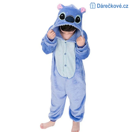 Kostým / Overal Lilo & Stitch (modrý/růžový)