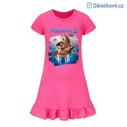 Krásné letní dívčí šaty s motivem Odvážná Vaiana (Moana)