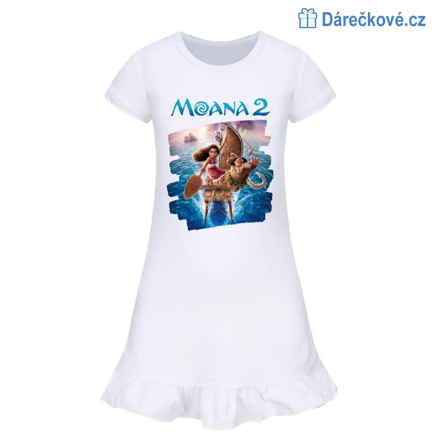 Krásné letní dívčí šaty s motivem Odvážná Vaiana (Moana)
