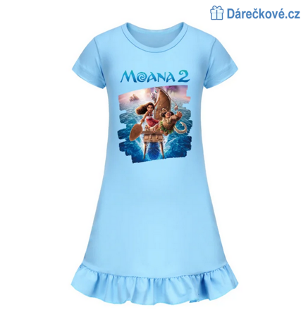 Krásné letní dívčí šaty s motivem Odvážná Vaiana (Moana)