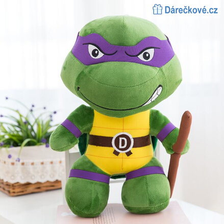 Plyšová Ninja želva 25/40cm - Donatello