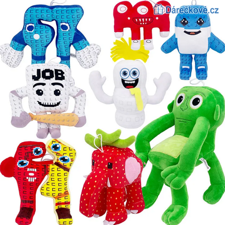 Plyšáci z Roblox hry Steal a Brainrot, 20 typů