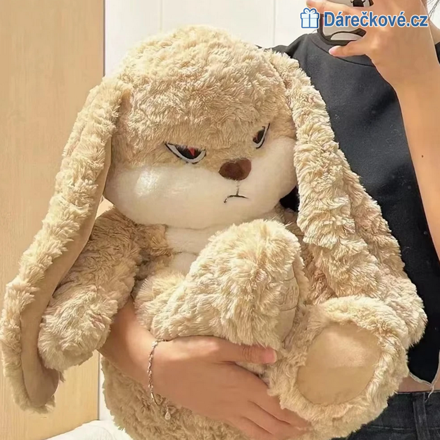 Rozzlobený plyšový králík, vel.35cm