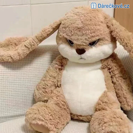 Rozzlobený plyšový králík, vel.35cm