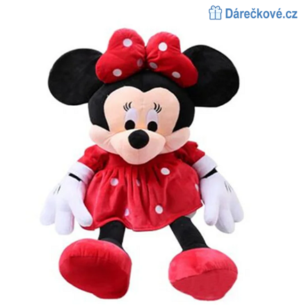 Plyšová hračka červená Minnie, vel. 28cm 