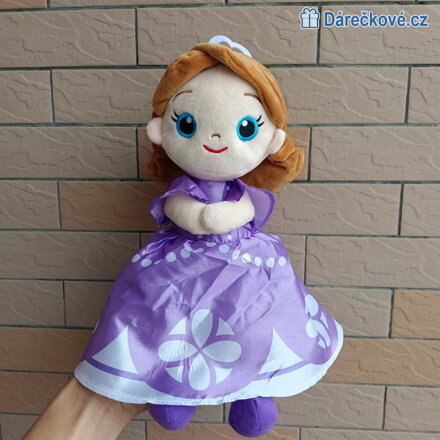 Krásná plyšová panenka Princezna Sofie (Sofia), velikost 30cm