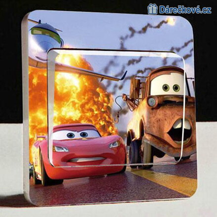 Samolepka na vypínač Auta (Cars), 3 druhy